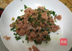 肉蒸鸡蛋糕的做法图解3