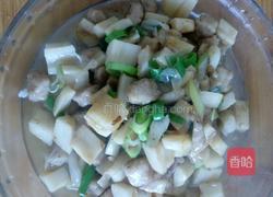 肉丁炒藕丁的做法图解4