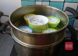 黑芝麻米发糕的做法图解7