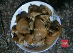云豆烧猪蹄的做法图解4