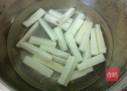 肉炒木耳山药的做法图解2