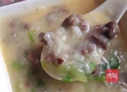 窝蛋牛肉粥的做法图解8