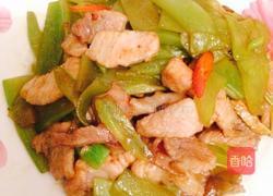 莴苣炒肉片的做法图解8