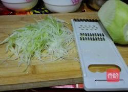 白萝卜炒肉丝的做法图解1