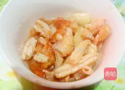 Illustration of how to make fried noodles with squid and shrimp 5