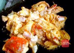 江蟹炒蛋的做法图解9