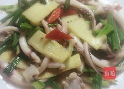 酸笋鱿鱼须的做法图解5