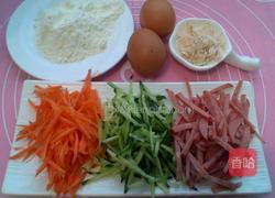 三丝蛋饼的做法图解1