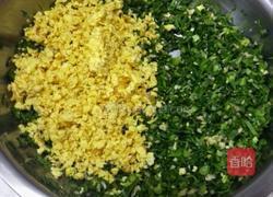 韭菜鸡蛋虾皮锅贴的做法图解5