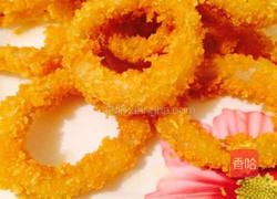 黄金鱿鱼圈的做法图解9