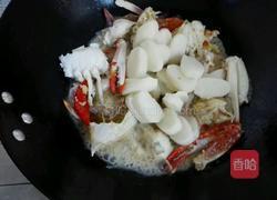 蟹炒年糕的做法图解5