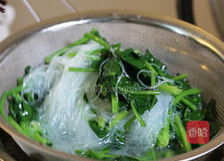 菠菜拌粉丝的做法图解3