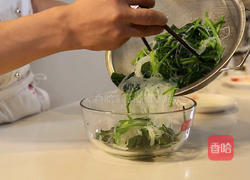 菠菜拌粉丝的做法图解4