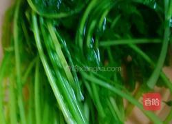 素炒萝卜叶的做法图解3