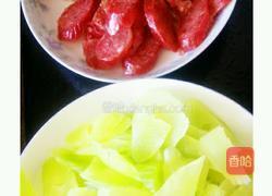 莴笋炒腊肠的做法图解2
