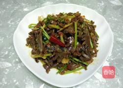 芹菜炒胗花的做法图解5