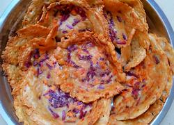 红萝卜紫薯糯米粉煎饼