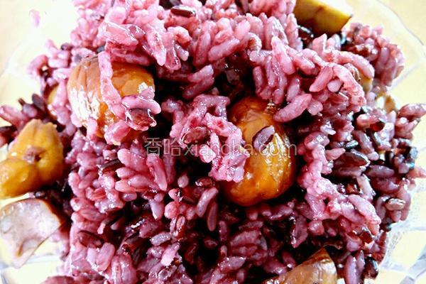 板栗紫米饭