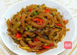 猪皮炒酸豆角的做法图解10