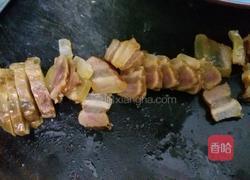 四季豆炒腊肉的做法图解4