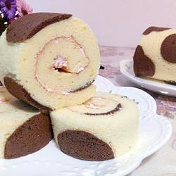 奶牛花纹蛋糕卷的做法[图]