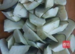 茄子炒火腿的做法图解3