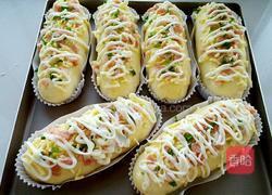 香葱培根芝士肉松面包的做法图解17