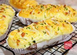 香葱培根芝士肉松面包的做法图解19