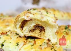 香葱培根芝士肉松面包的做法图解21