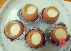 鸡蛋壳布丁的做法图解8