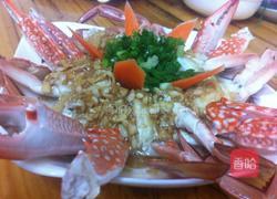 蒜蓉蒸花蟹的做法图解12