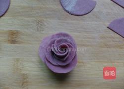 玫瑰花紫薯馒头的做法图解11