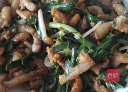 蒜苗炒肉丝的做法图解4