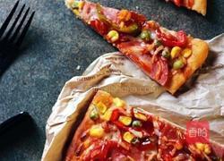 薄底脆皮火腿pizza的做法图解11