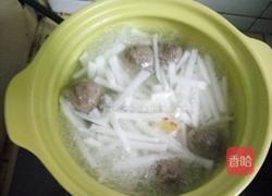 牛筋丸粉丝煲的做法图解3