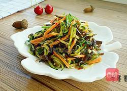 凉拌木耳火腿黄瓜丝的做法图解9