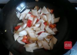 咸肉炒罗卜的做法图解4