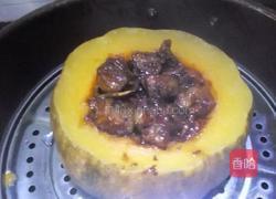 南瓜牛腩盅的做法图解9
