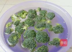 西兰花炒杏鲍菇的做法图解2