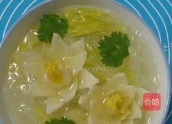 白菜莲花粉丝汤的做法图解10