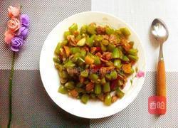 肉丁炒四季豆的做法图解9