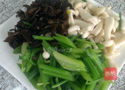 芹菜 白玉菇的做法图解2
