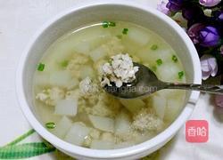 白萝卜丸子汤的做法图解8