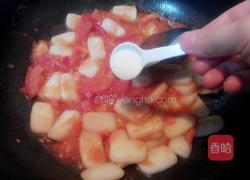 西红柿鸡蛋炒年糕的做法图解5