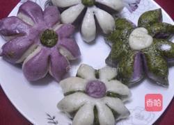 菊花彩色馒头的做法图解9