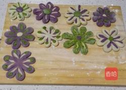 太阳花彩色馒头的做法图解8