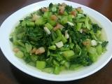 油渣炒菜心末