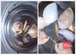 蛤蜊凤尾蒸蛋的做法图解2