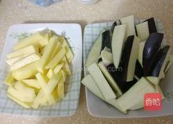 肉冒茄子土豆条的做法图解2