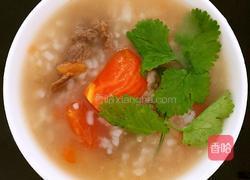 番茄牛肉粥的做法图解8